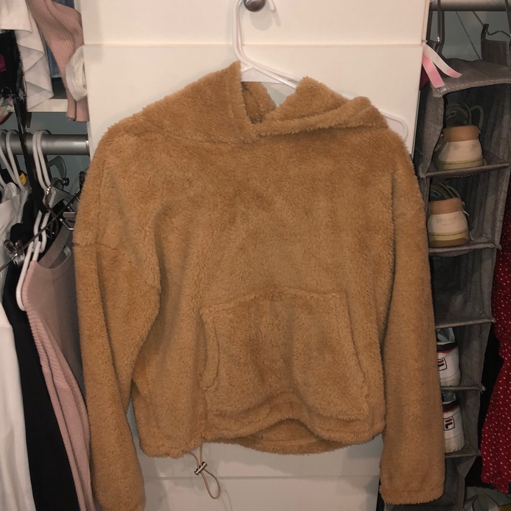 Fuzzy teddy bear jacket